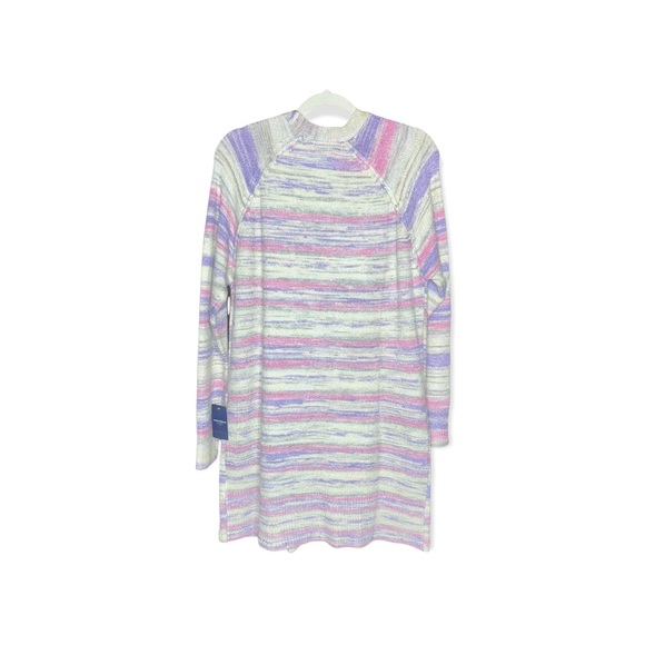LUCKY BRAND Space Dye Open Front Cardigan Sweater with Hand Pockets M NWT - Picture 9 of 13